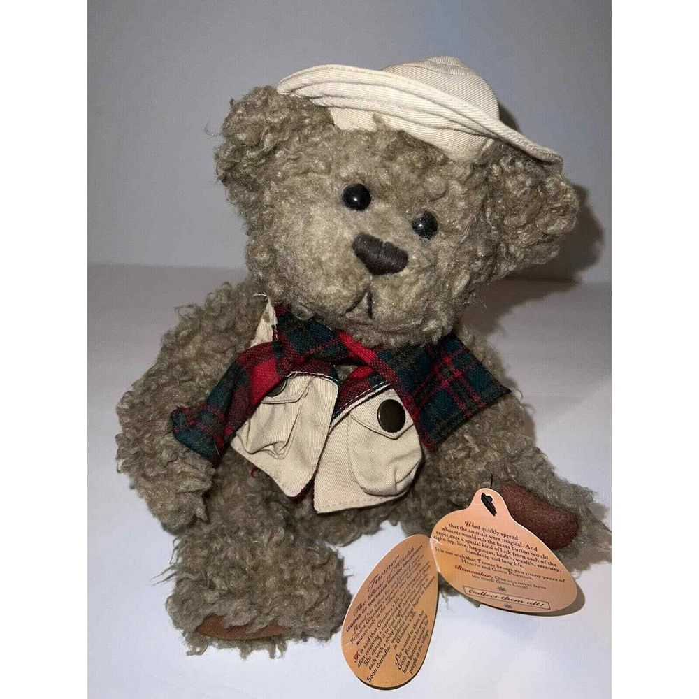 Brass Button Tanner 1997 Health Handcrafted Fully Jointed Good Luck Bears